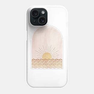 Abstract pixel sunset Phone Case