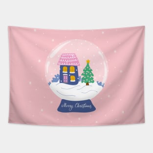 Glass snow globe Tapestry