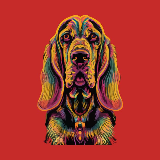 Bloodhound Dog Artwork by Furrban