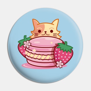 Kawaii Macaron Cat Pin