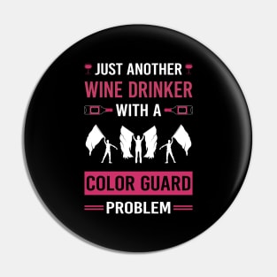 Wine Drinker Color Guard Colorguard Pin