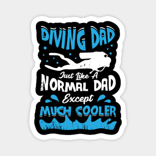 Scuba Diving Dad Diver Father Instructor Gift Magnet