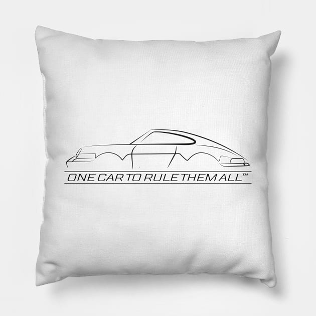 One Car To Rule Them All Pillow by v55555