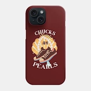 Chucks and Pearls for Black Colors Merch- Kamala Harris Phone Case