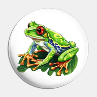 Red Eyed Tree Frog Pin