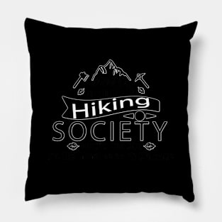 Out Of Breath Hiking Society Hiking Hobby Pillow