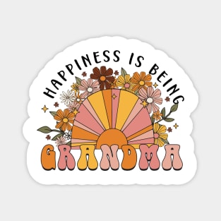 Happiness Is Being Mama Grandma, Mom Life, Mama Grandma To Be, Floral Grandma, Mothers Day Magnet