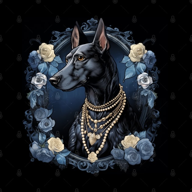 Pearly Doberman by Enchanted Reverie