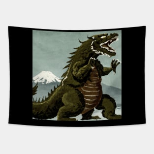 Vintage Godzilla The GOAT Tapestry