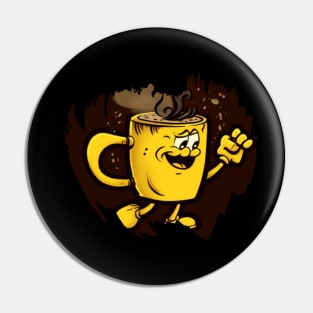 Coffee & Finger Guns Pin