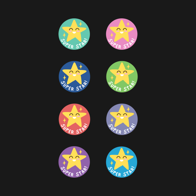 Super star Reward for students Pack of 8 by PanyaCreative