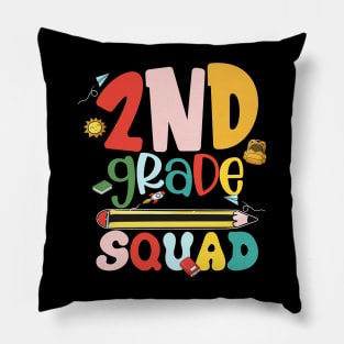 2nd Grade Squad Second Teacher Student Team Back To School Pillow