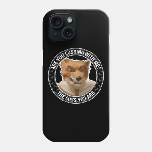 Fantastic Mr Fox - Foxy - Cussing - Circle - Clean Phone Case