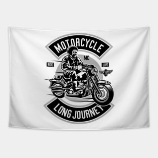 Classic Funny Motorcycle Touring Tapestry