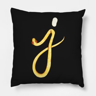 J - Albino burmese python Pillow