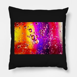 Purple and Yellow Oil and Water Pillow