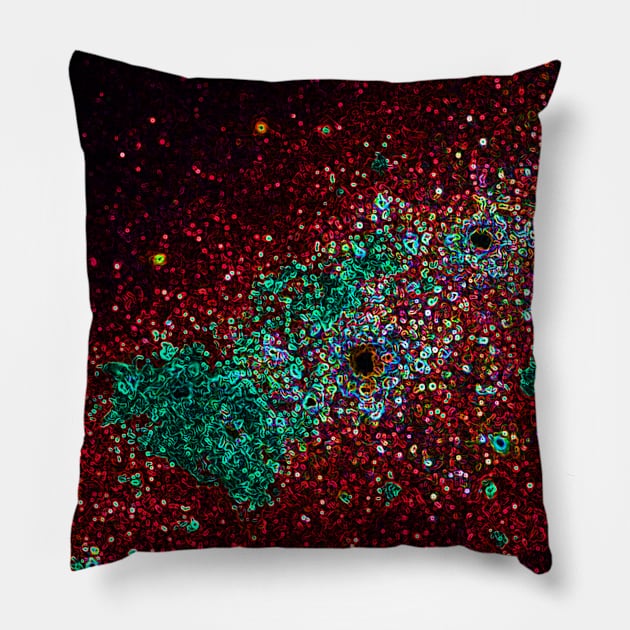 Black Panther Art - Glowing Edges 501 Pillow by The Black Panther