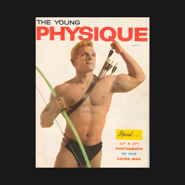 THE YOUNG PHYSIQUE - Vintage Physique Muscle Male Model Magazine Cover by SNAustralia