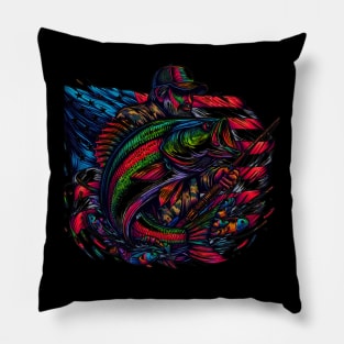 Celebrate Mardi Gras and show your love of fishing with this vibrant patriotic design Pillow