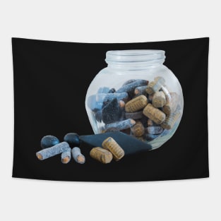 Jar of Assorted Salmiakki Sticker Tapestry