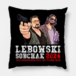 Lebowski Sobchak For President 24 Pillow