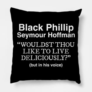 Black Phillip Seymour Hoffman Pillow