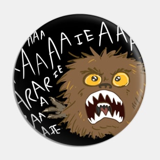 Yelling Fizzgig (No Text) Pin