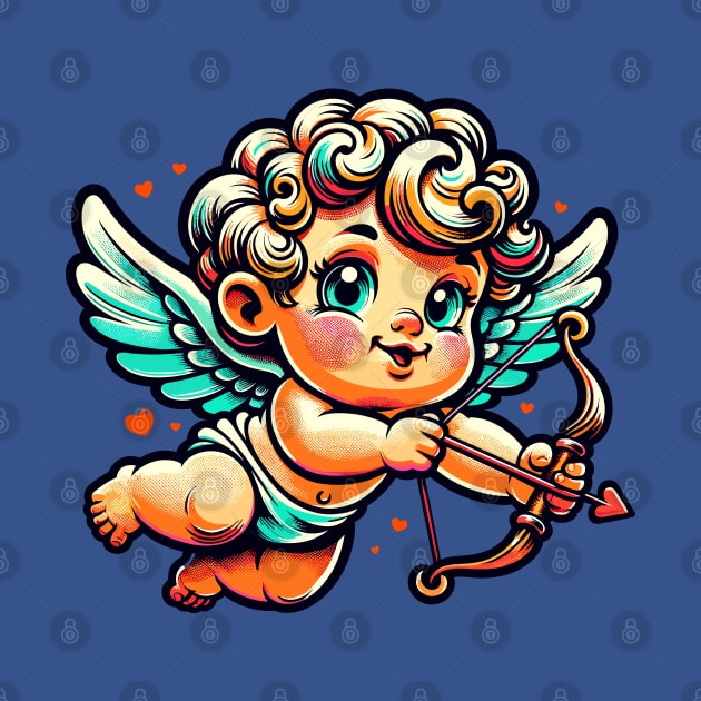 Baby Cupid Shooting a Bow by Art_Boys