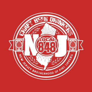 NJ CRAFT BEER DRINK LOCAL 848 T-Shirt