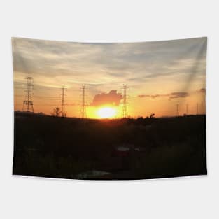 Cloud silhouette Tapestry