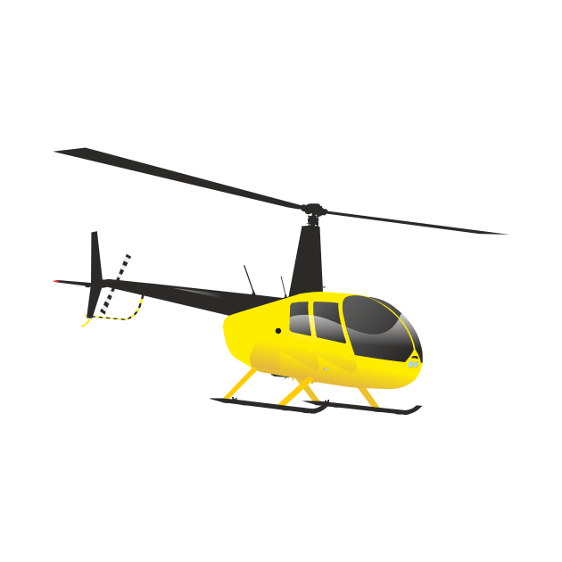 Light Black and Yellow helicopter by NorseTech