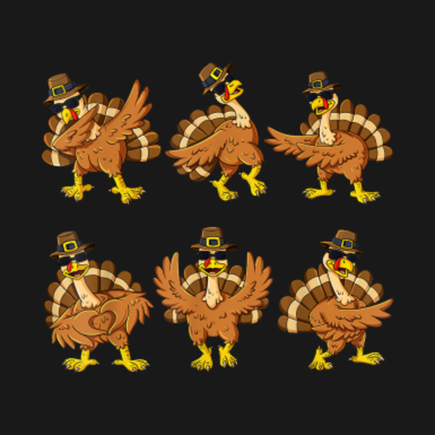 Thanksgiving Day Dancing Turkey Pilgrim Boys Girls Kids T ...