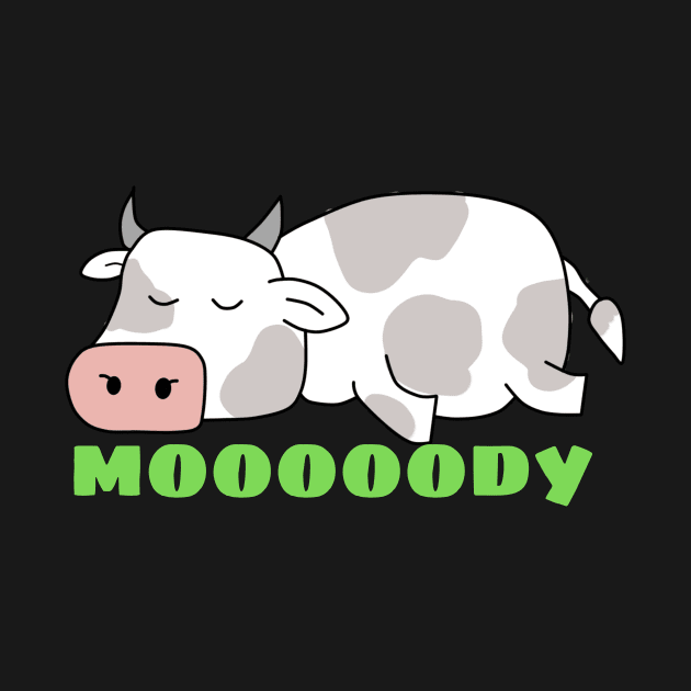 Moody Cow | Cow Pun by Allthingspunny