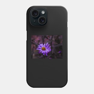 Purple Flower in the Dark - macro Phone Case