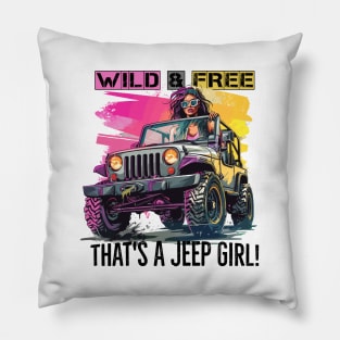 Never underestimate a jeep girl! Pillow