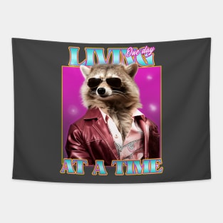 Funny Raccoon Quote Tee Tapestry