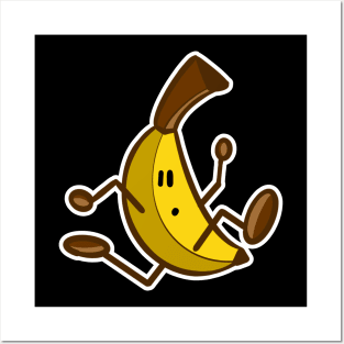 Cartoon banana posters for the wall • posters facial, banana, kids