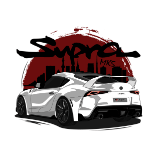 White Toyota GR Supra MK5 A90 JDM car T-Shirt