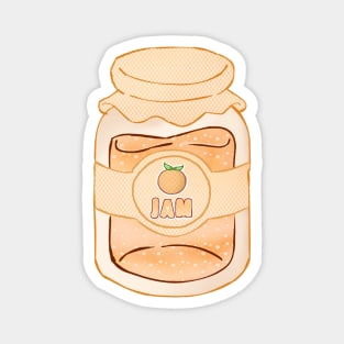 Kawaii Orange Jam Magnet