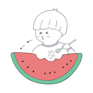 Cute Watermelon Fruit Boy T-Shirt