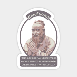 Confucius Portrait and Quote Magnet