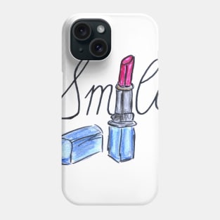 Smile lipstick red makeup artist Phone Case