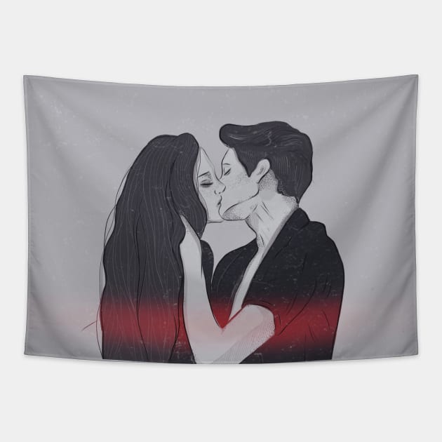 Kissing Tapestry by DemoNero
