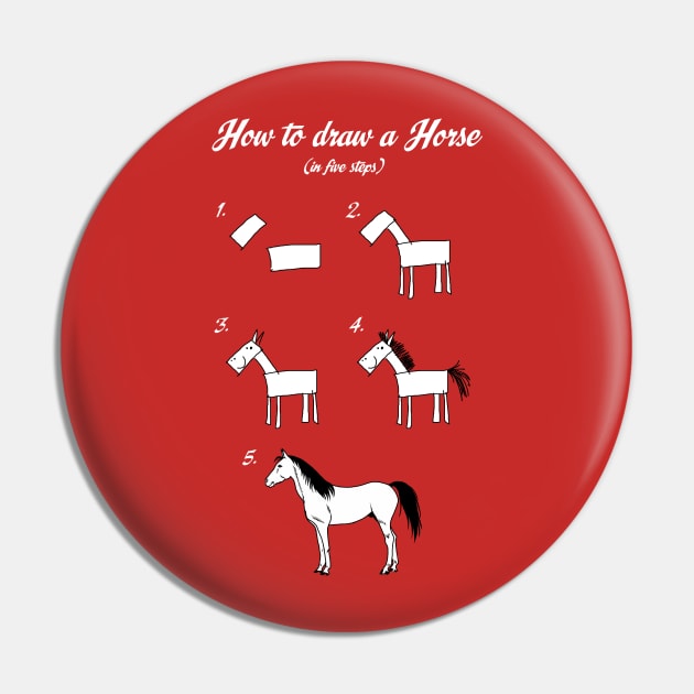 How to draw a horse Pin by ticulin