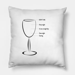 wine funny Modern Bar Cart Pillow