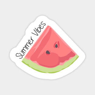 summer vibes watermelon slice Magnet