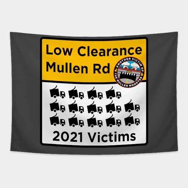 Mullen Monster 2021 Scoreboard Tapestry by FlamingRhinoDesign