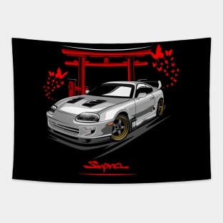 Toyota Supra MK IV Silver Tapestry