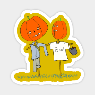 Trick or Treating Scarecrows Magnet