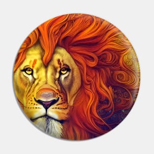 Proud and Elegant Lion Pin